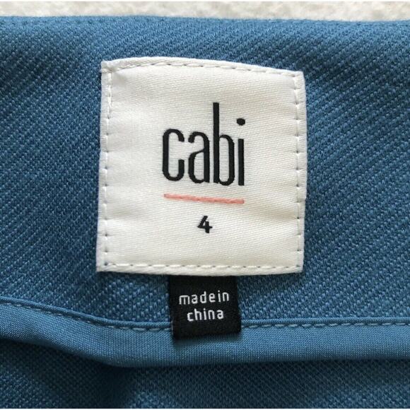 NWOT cAbi Women 3220 Teal Blue Sigourney Pencil Knee Length Straight Skirt 4 - Picture 2 of 10